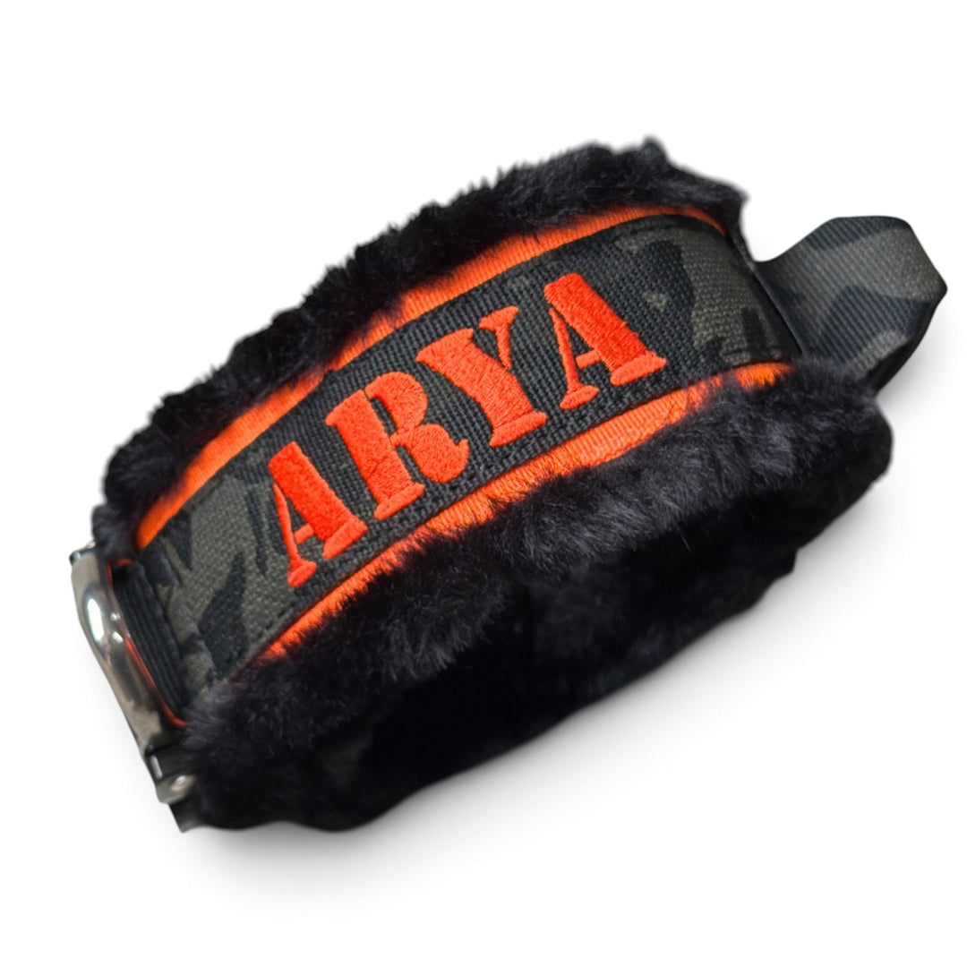Luxus Heavy Duty Halsband 5 cm /7 cm/ 10 cm für grosse Hunde (zusätzliche Polster-Unterlage) mit Austrialpin Cobra
