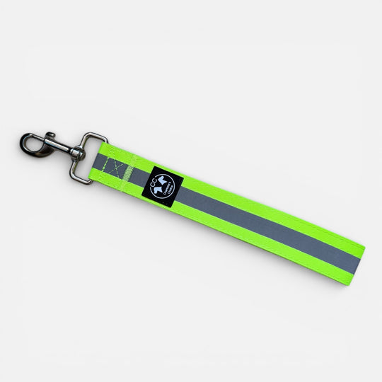 Kurzführer 33 cm 38 mm breit reflektierend neongrün