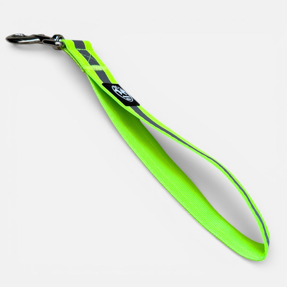 Kurzführer 33 cm 38 mm breit reflektierend neongrün