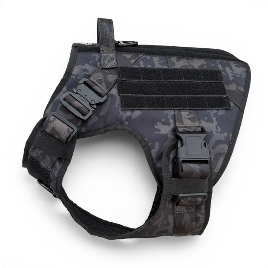 Alltrail CC-K9 Eco light Hundegeschirr  - Black camouflage