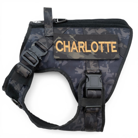 Alltrail CC-K9 Eco light Hundegeschirr  - Black camouflage