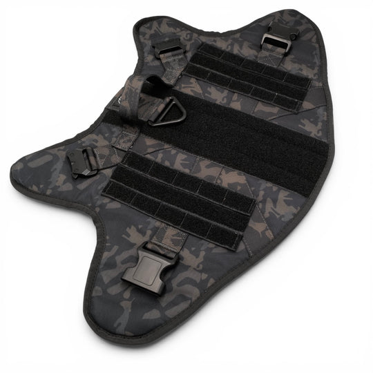 Alltrail CC-K9 Eco light Hundegeschirr  - Black camouflage