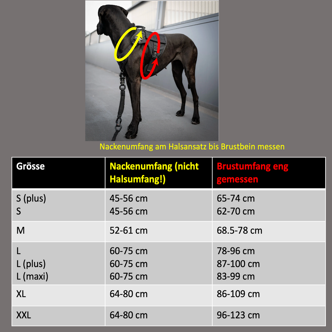 Alltrail CC-K9 Deluxe Hundegeschirr - 4 Metallschnallen & hochwertige Fertigung