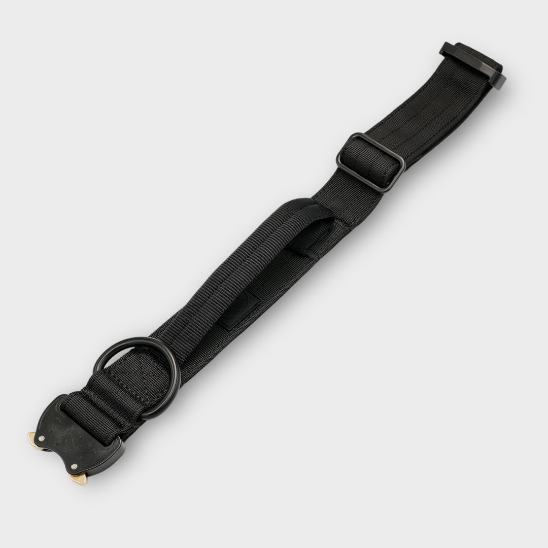All Black Magnetgriffhalsband 4 cm breit (35 cm-57 cm) - schwarz (Schnalle wie Halsband)