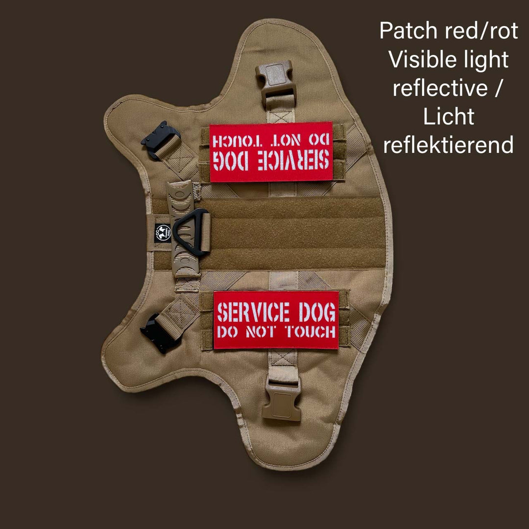 Large name patches for <tc>harness</tc>e laser cut - (IR, headlight reflecting or self-illuminating)
