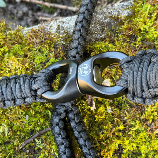 stärkste Hundeleine der Welt bis 600 kg mit Kurzführgriff und wirbel