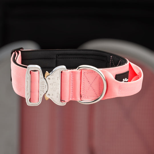 On Duty Cobra Haltegriff Halsband 5 cm für grosse Hunde (41 cm-60 cm) - pink