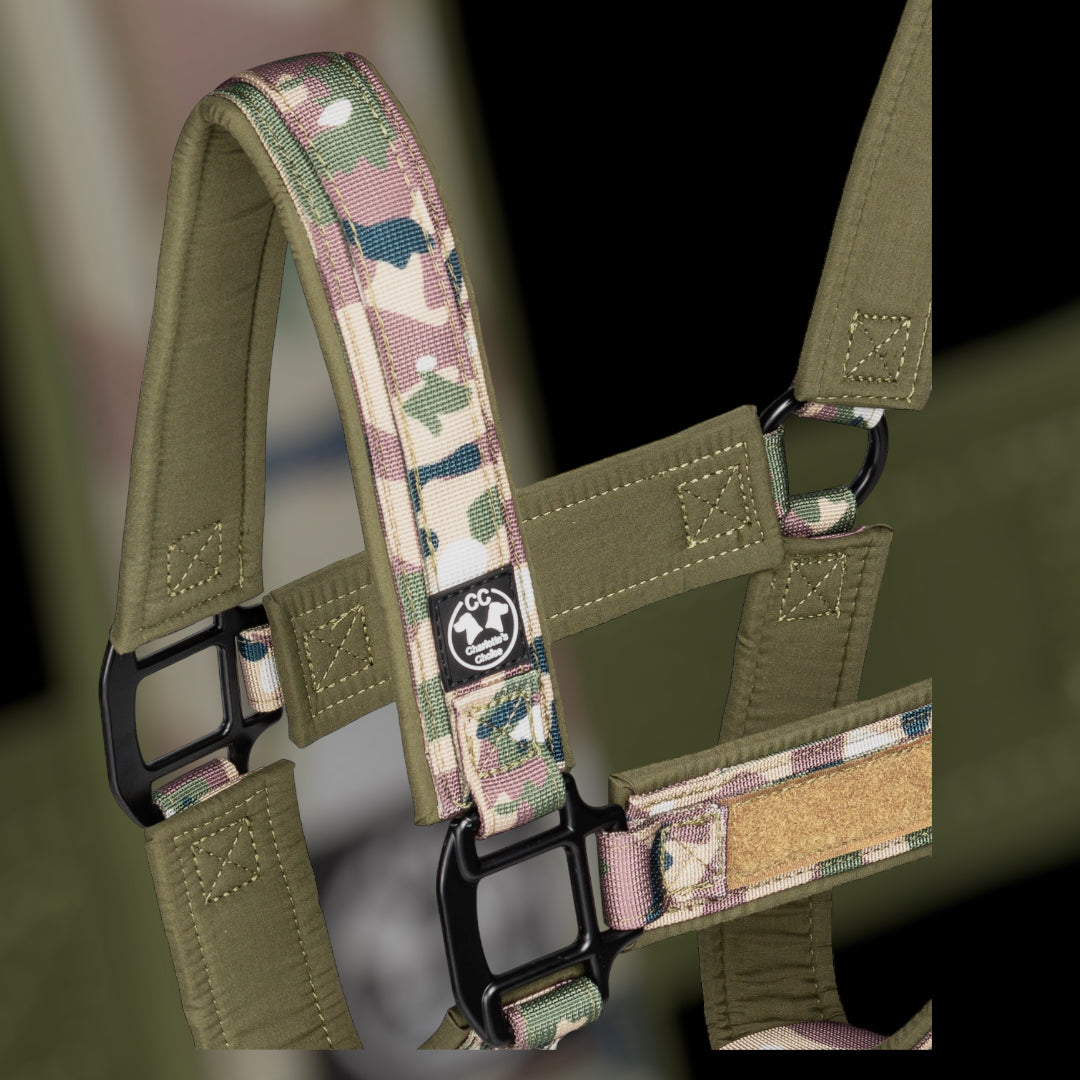 Tac Team Halfter mit Namenpatches - camouflage
