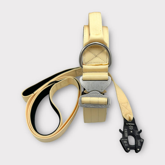 On Duty Cobra Haltegriff Halsband 5 cm für grosse Hunde (46 cm-78 cm) - elfenbein
