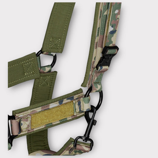 Tac Team Halfter mit Namenpatches - camouflage