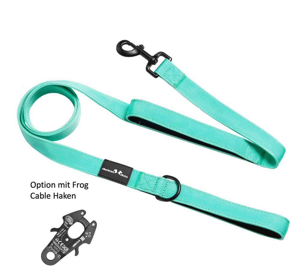 On Duty mint 1.50m 2.5cm wide with short strap <tc>leash</tc> for large dogs 50kg+